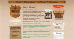 Desktop Screenshot of kaptarkezmuvesbolt.hu