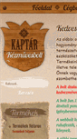 Mobile Screenshot of kaptarkezmuvesbolt.hu
